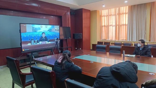 泰安市政府党组成员、副市长唐传营向山东力明科技职业学院师生宣讲党的二十大精神
