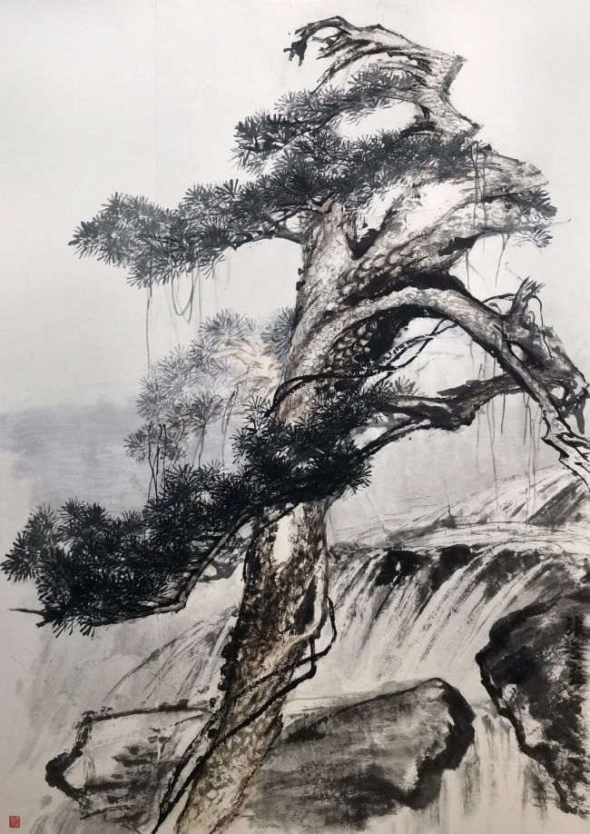 画家张弓:将文思涵化于没骨花卉之中_山东站_中华网