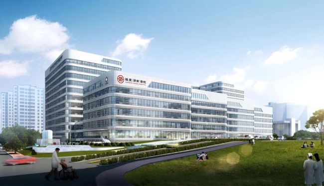 山东省市两级重点项目——银丰（济南）医院主体楼宇落成，进入内装阶段
