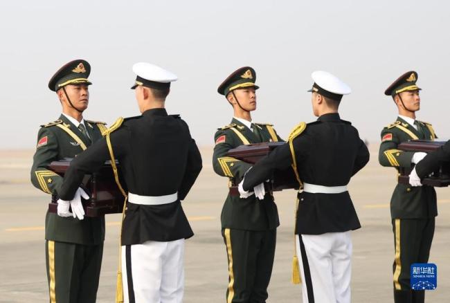 回家！第十批在韩中国人民志愿军烈士遗骸启程归国