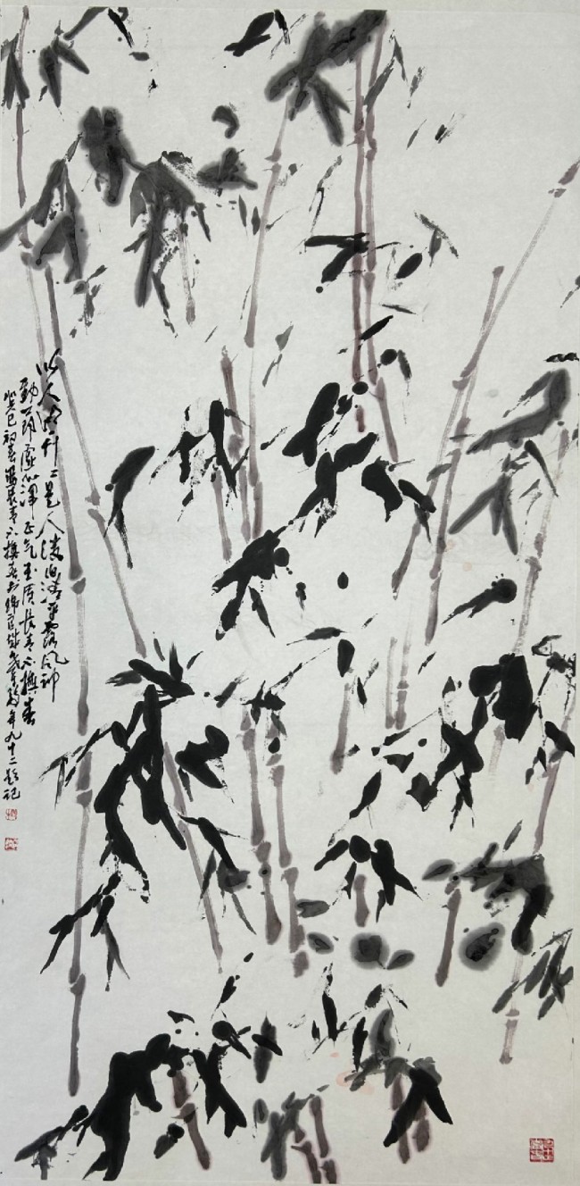 妙指与泼墨齐飞,七彩共长画一色——解读画坛"跨越世纪的传奇"刘伯骏