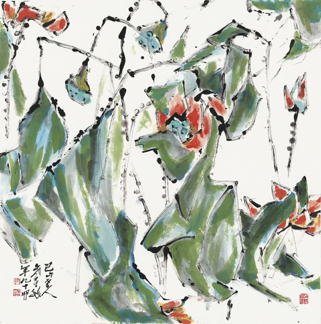 妙指与泼墨齐飞,七彩共长画一色——解读画坛"跨越世纪的传奇"刘伯骏