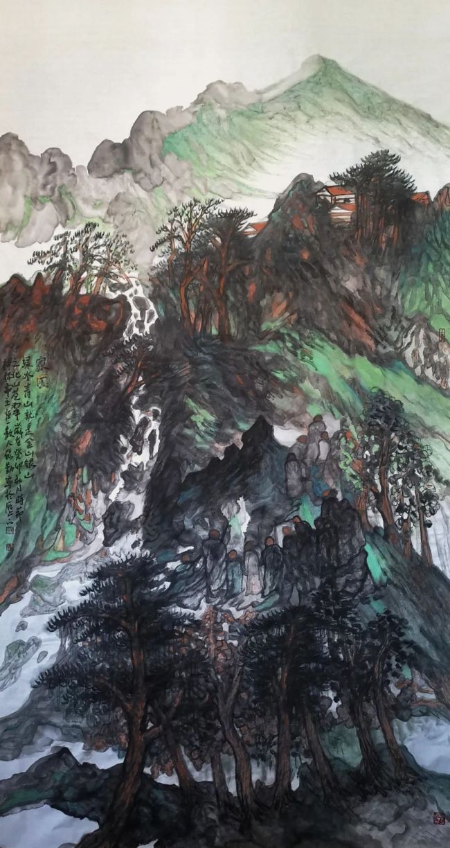 x 69cm《微云起泰山》69cm x 69cm(来源:齐鲁海右文化)画家简介张勤之