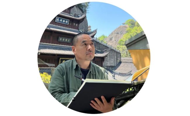 “意与古会——岳增光山水画暨古书画藏品展”昨日在绍兴新昌县开幕