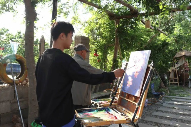 张夏街道：丹青绘山水 庭院兴文旅