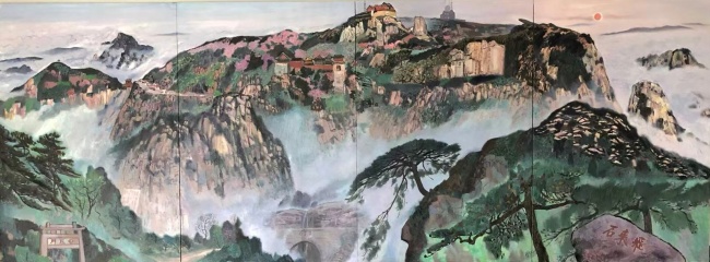 以油彩挥洒拔地通天的豪情，用水墨诉说稳如泰山的坚守——王克举与刘罡的艺术双重奏