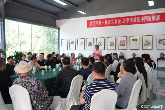 “缘起丹青——任贤义、张军博中国画联展”于济南开幕