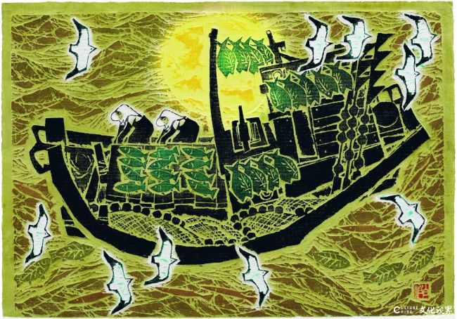 【DeepSeek谈艺】张白波·拓彩版画丨海魂与文脉的拓印长诗