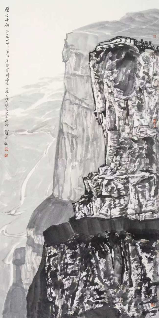 【DeepSeek谈艺】左剑虹·山水画 | 苍劲古厚,生气郁勃