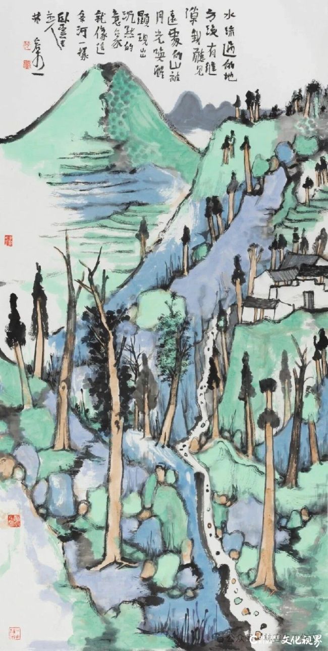 林容生·《水流过的地方》 | 水渡月光,山藏诗境