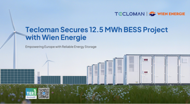 特隆美储能奥地利中标12.5MWh项目