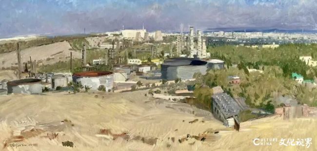 孙洪利·油画丨在油彩与布纹间，看见东方山水的呼吸