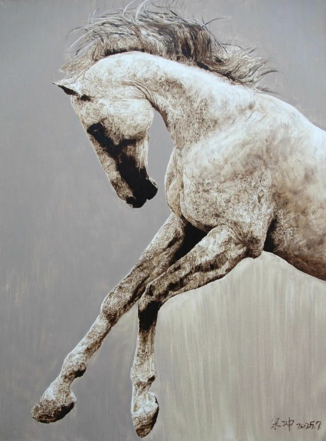 【DeepSeek谈艺】宋冲·油画 | 笔触粗犷而洒脱，迸发出强烈的视觉冲击力