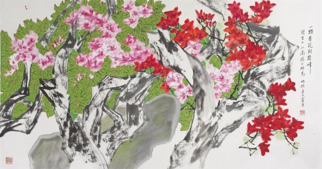 郭怡孮翰墨人生⑦·“花香深处——郭怡孮新作展”纪实（上） | 于斑斓深处，读懂中国画的守正与创新