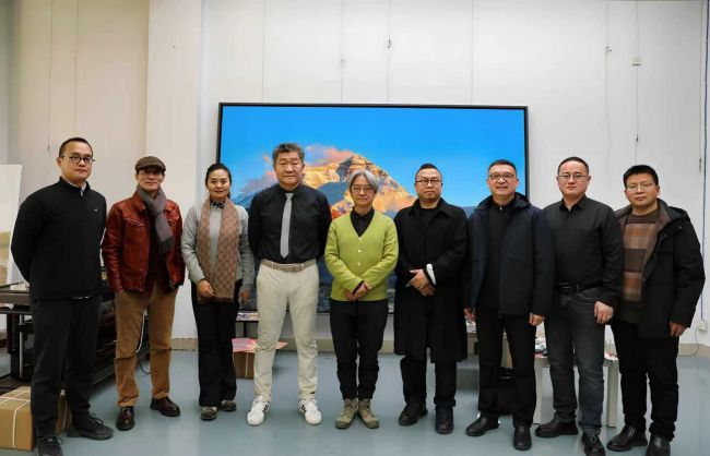 北京画院院长吴洪亮一行到山东艺术学院调研交流