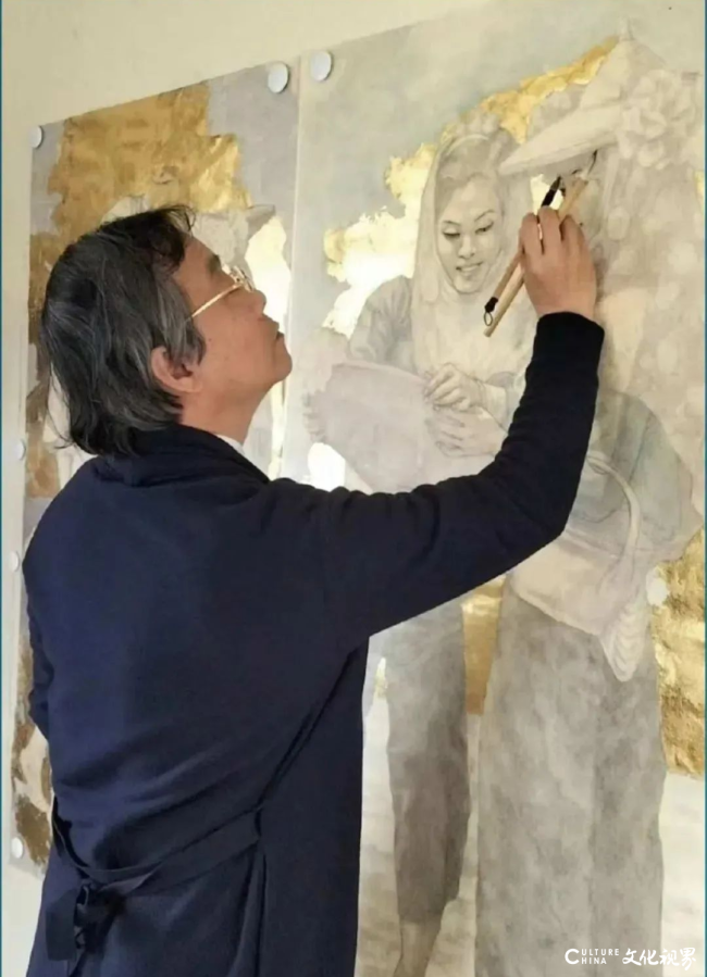 “风月同天——韩学中·赤木范陆绘画作品双人展”亮相中国国家画院美术馆