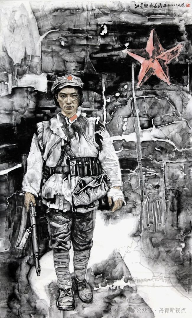 李兆虬·《红星照我去战斗》 | 用酣畅的水与沉郁的墨提前吹响“集结号”,在宣纸上冲撞出雷霆万钧的气势