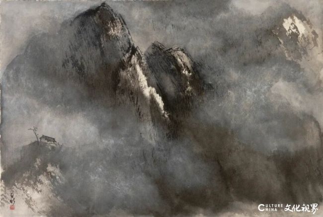 万鼎·水墨山水画丨每一道峰峦起伏与云气流转,都是精神的刻度