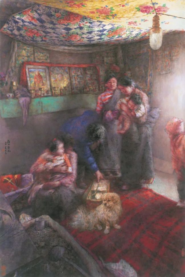 南海岩·《福地祥光》 | 虚实之间的雪域幸福图景