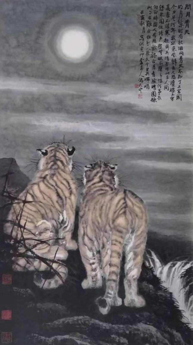 冯大中 | 画虎显仁心，写竹见风骨