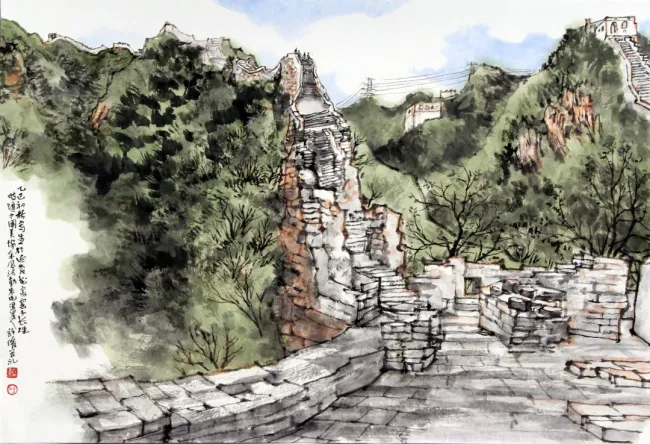 【DeepSeek谈艺】许俊·山水画写生丨笔墨观物，心绘山河万象