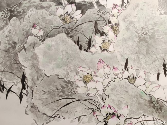 陈永锵先生《芳心不老》花鸟长卷局部14.jpg