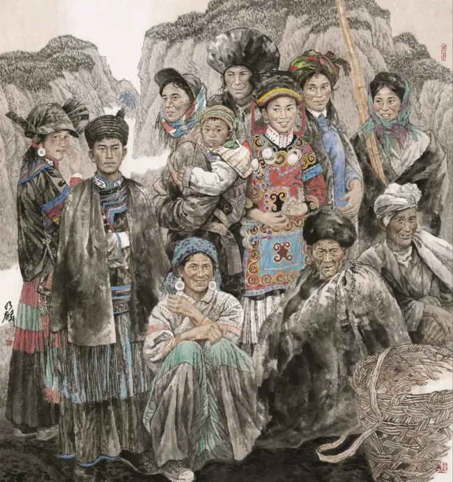 谭乃麟·水墨人物画丨一笔一风骨,一画一人间