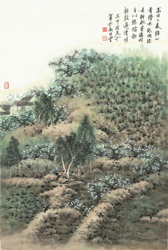“回归自然，独抒性灵——陈危冰田园诗意画展”昨日在绍兴诸暨市开幕