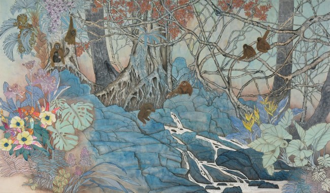 吕志芳 | 壁绘雨林灵韵,心筑多元艺境——个人壁画创作视域下南海画风学术体系构建探析