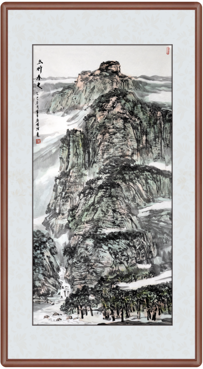 边讲边画丨祁海峰《太行春色》