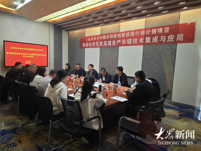 破解用工贵、效率低！山东威海启动葡萄轻简高效生产关键技术项目