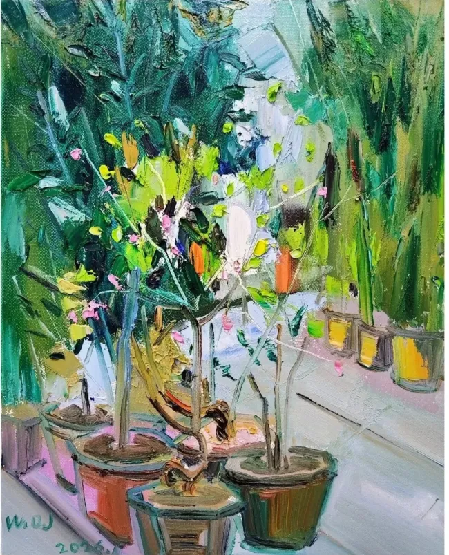 魏德君·油画丨肌理间藏着不经意的笔触痕迹，彰显艺术最动人的真诚