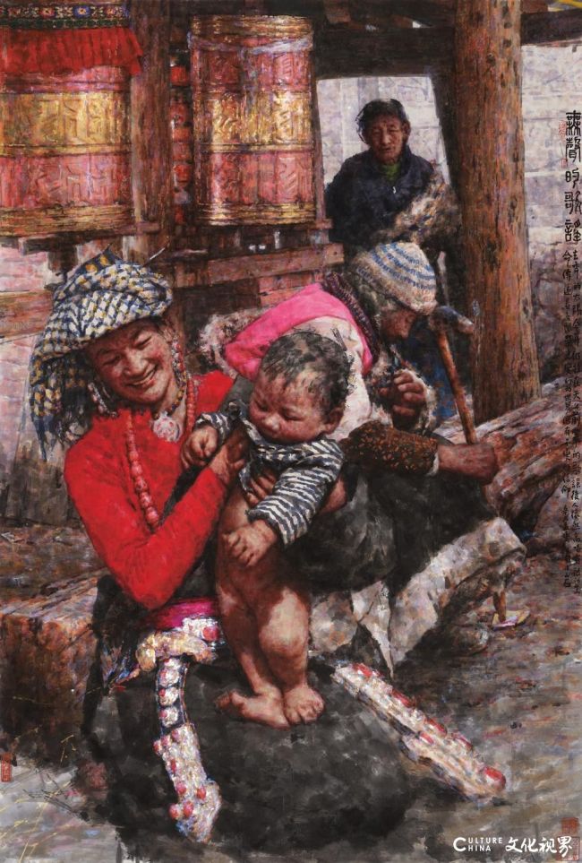 以色墨抒写雪域人文，以画笔承载文明守望——众家品读南海岩的彩墨人物画
