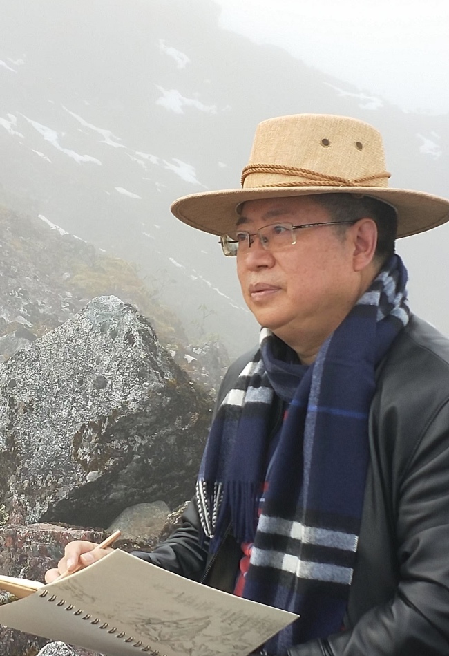 【DeepSeek谈艺】李兵 | 皴如铜铸,墨衬清光凝雪域风骨