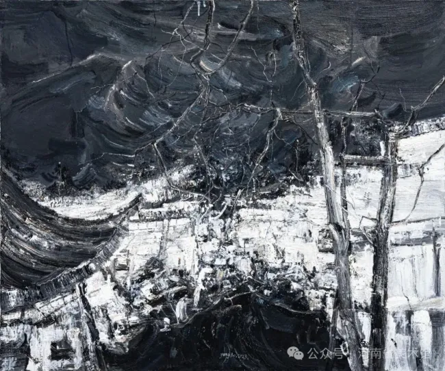 “他!杨波——绘画作品展”昨日在河南省美术馆开幕