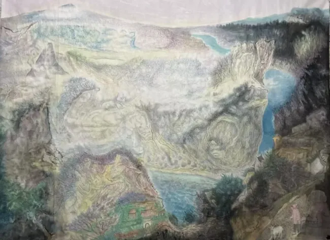 胡应康·山水画丨在设色中流露“雅而不艳、润而不浮”的审美意趣