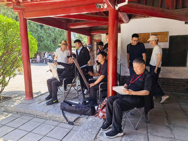 行履山河 笔随心动——马国强“行中原 绘河山·写生嵩山”速写作品雅赏