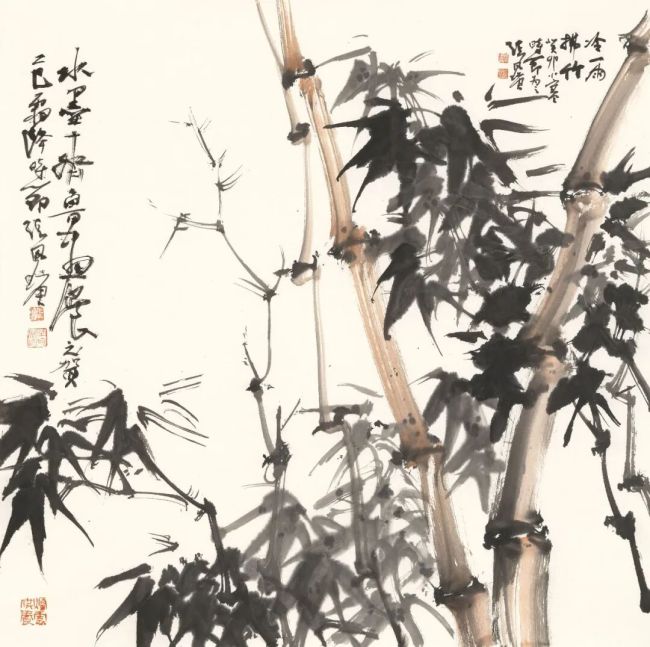 张风塘·中国画 | 画面整体萦绕着清雅的书卷气,尽显东方艺术的灵动气韵