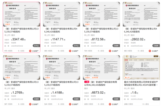 承保亏损、年报两度延期、股权折价84%流拍、高管缺位9个月……安诚保险陷全方位信任危机