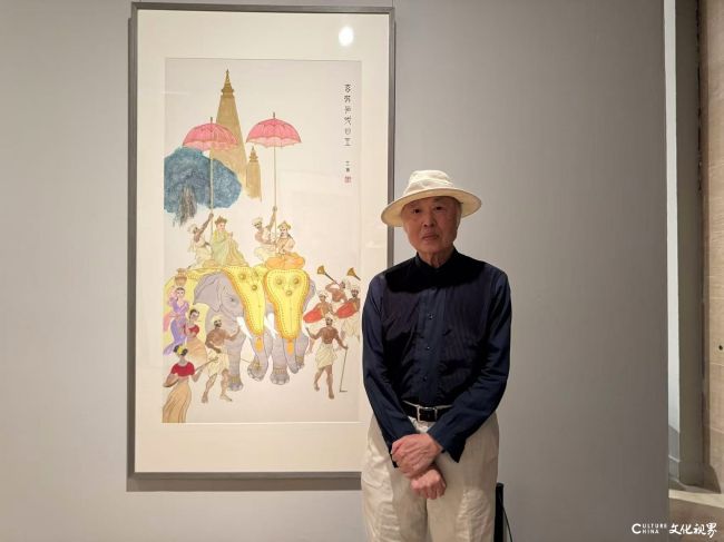王镛·《玄奘与戒日王》丨在象辇图景里读懂丝路文明双向共生的内核