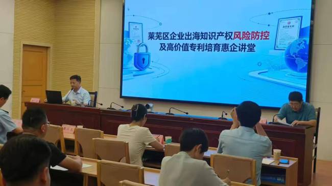 深耕知产赋能，护航企业出海——济南市莱芜区开展知识产权惠企讲堂活动