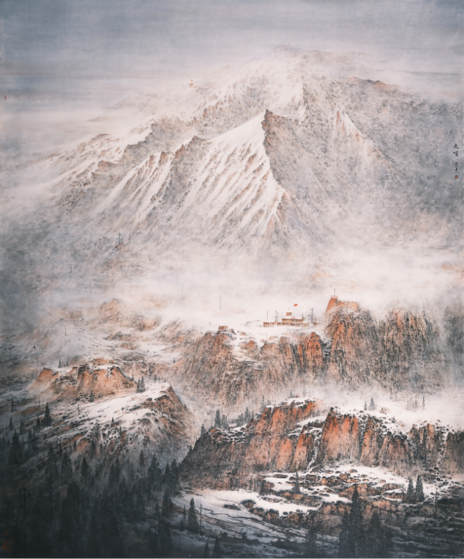 范杰 | 借地为雪，以精细状物与写意墨韵营造时空苍茫