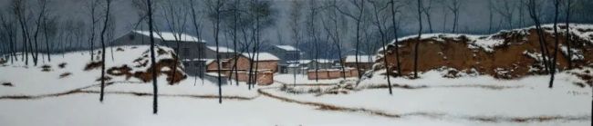 王圣松·雪景油画 | 以北方乡村的平凡冬日图景,展现一个可信、可爱、可敬的中国