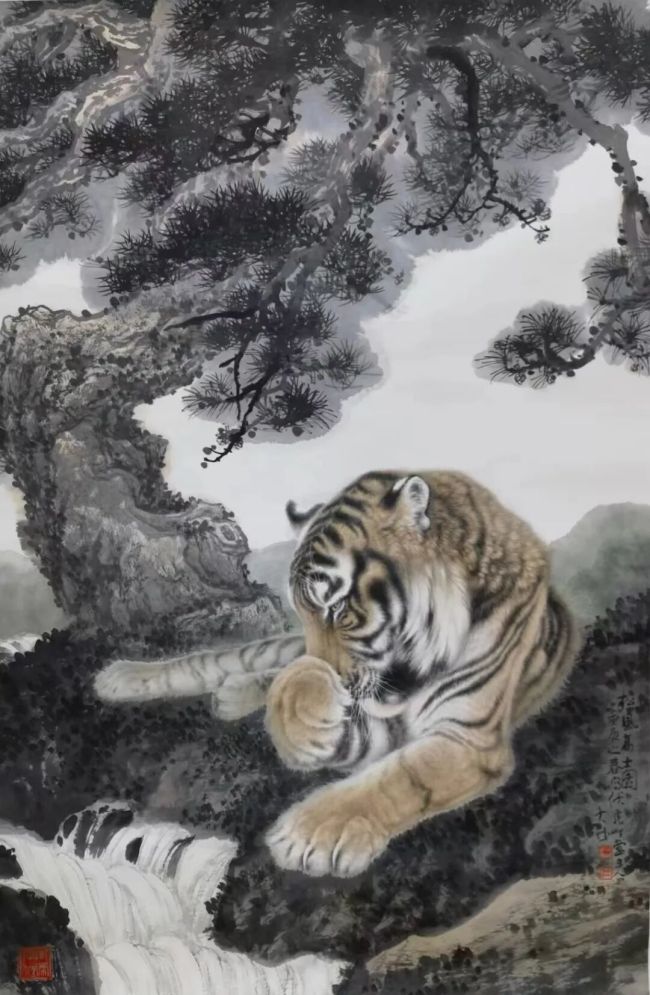 冯大中 | 画虎显仁心,写竹见风骨
