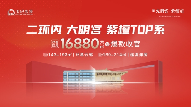 二环内大明宫爆款收官16880元/㎡起
