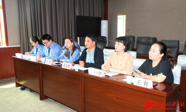 临渭区人民检察院与渭南市环境科学研究中心举办党建业务互促座谈会