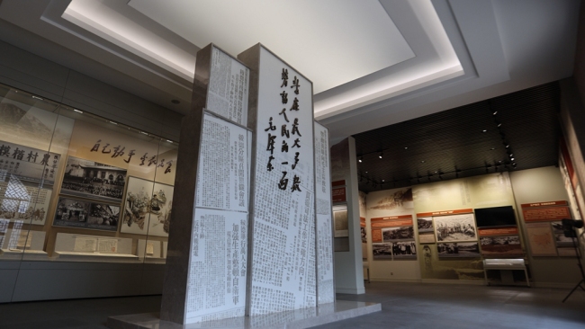 中共绥德地委旧址展馆。马可摄