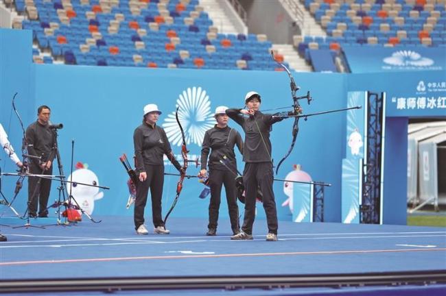 十五运会 陕西队首夺全运会女子射箭团体奖牌