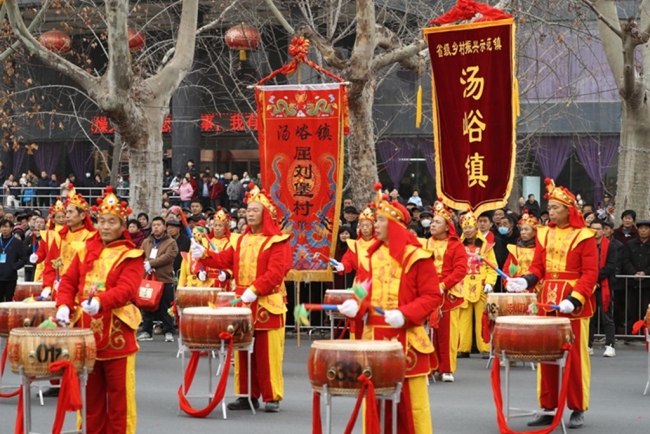 陕西眉县:社火欢腾闹新春 民俗焕彩启新程