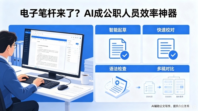 “电子笔杆”来了!稿定公文AI成公职人员效率神器